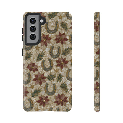 Pearl Horseshoe Poinsettia Tough Case