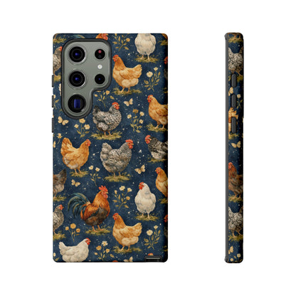 Indigo Chickens Tough Case
