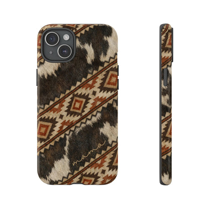 Cowhide Aztec Mama Tough Case