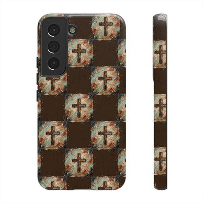 Checker Painted Cross Tough Case