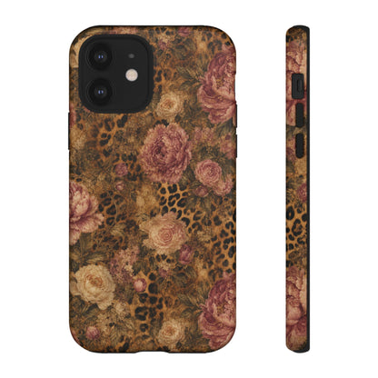 Leopard Floral Tough Case