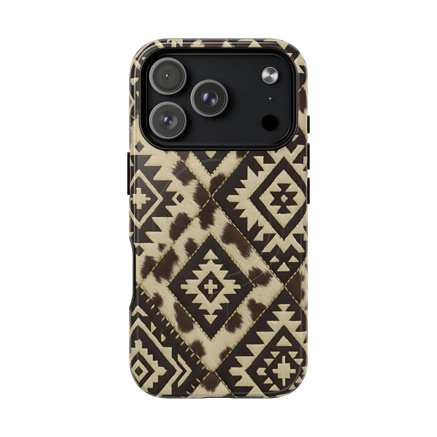 Chocolate Aztec Quilt Magnetic Case