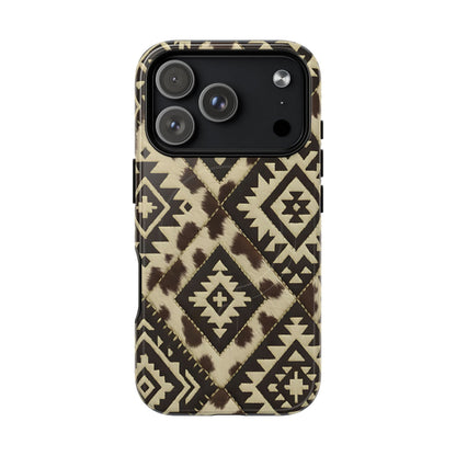 Chocolate Aztec Quilt Magnetic Case