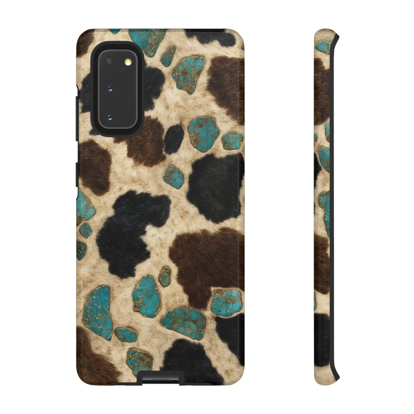 Turquoise Cowhide Tough Case