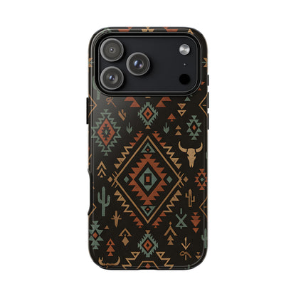 Midnight Western Aztec Tough Phone Case