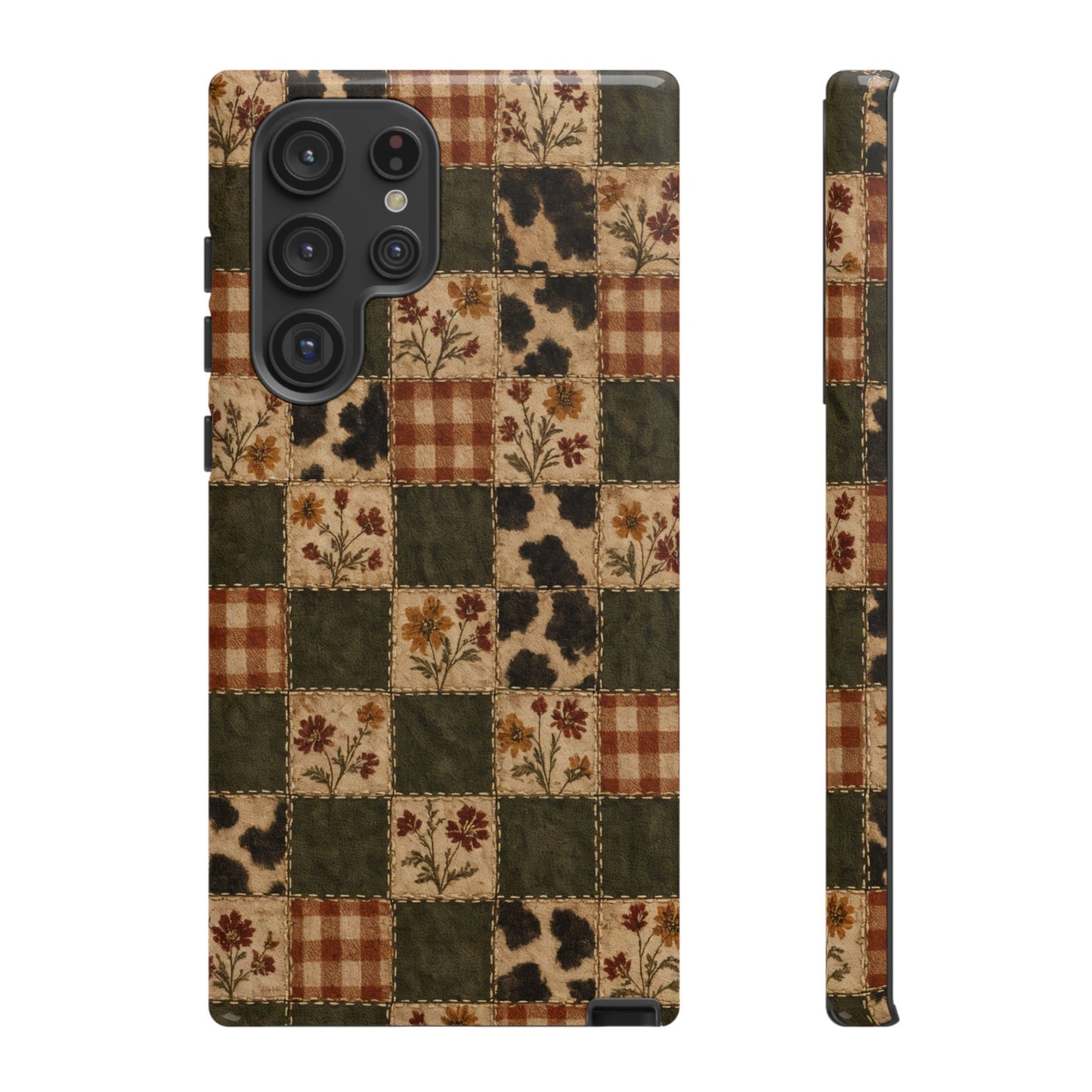 Autumn Plaid Patchwork Tough Case