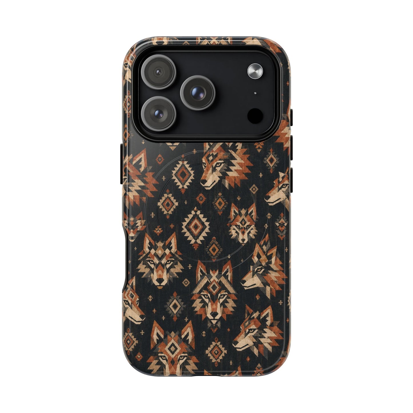 Aztec Wolves Magnetic Case