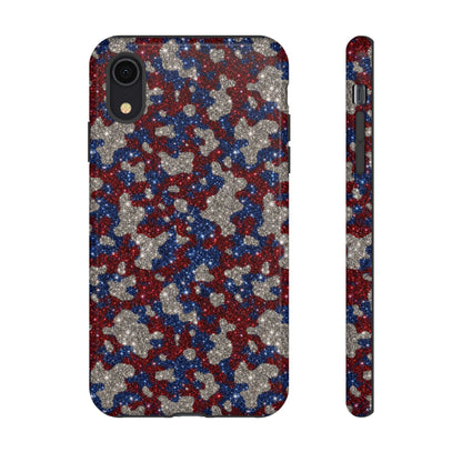 USA Cowhide Glitter Tough Case
