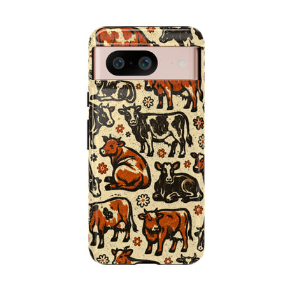 Retro Cows Tough Case