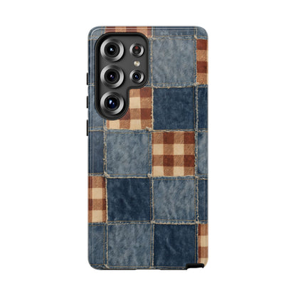 Denim Patchwork Tough Case