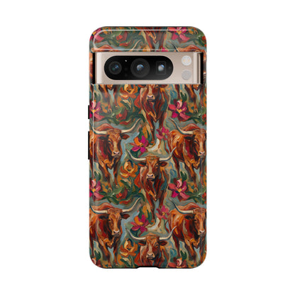 Painted Longhorns Tough Case