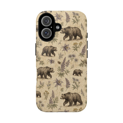 Floral Bear Tough Case