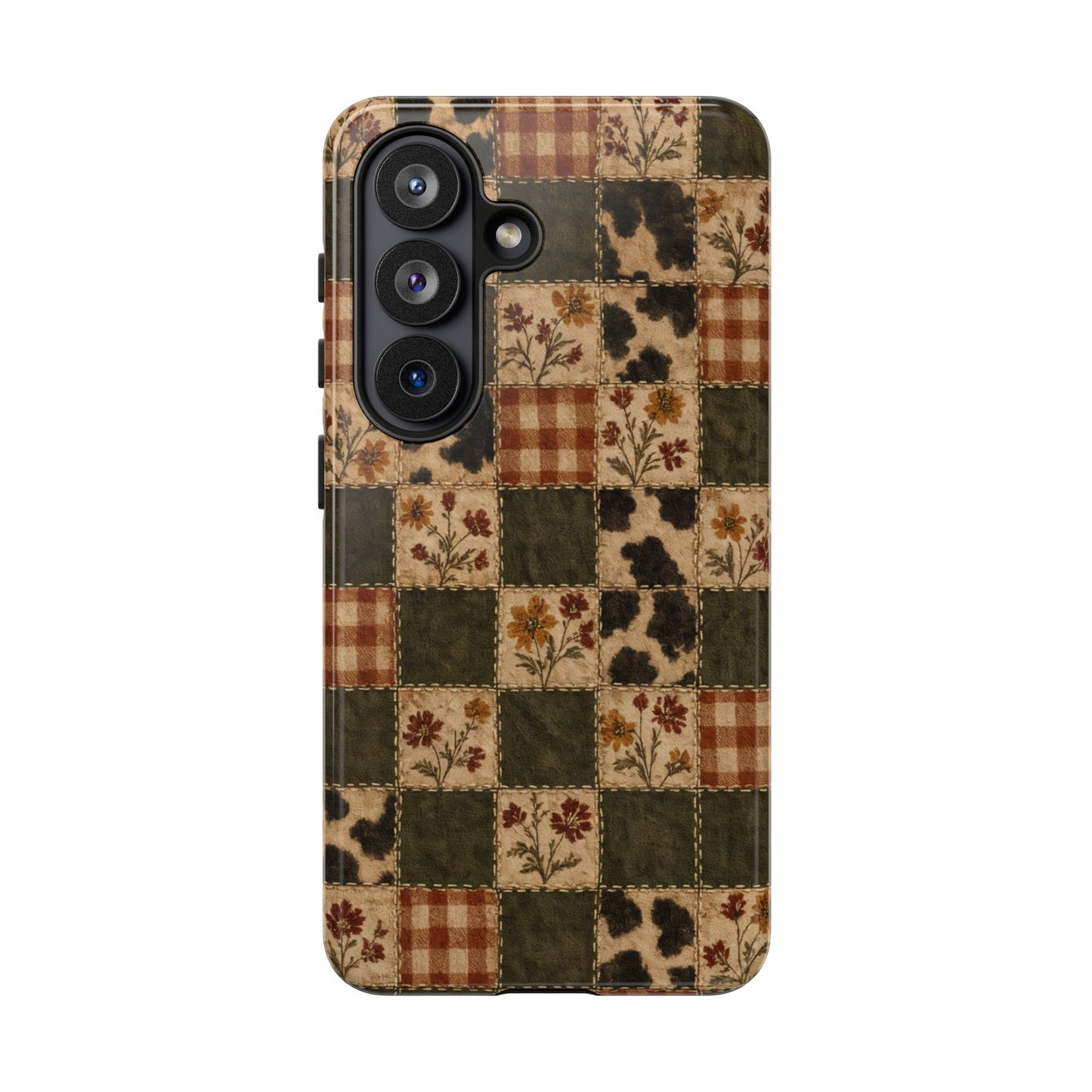 Autumn Plaid Patchwork Tough Case