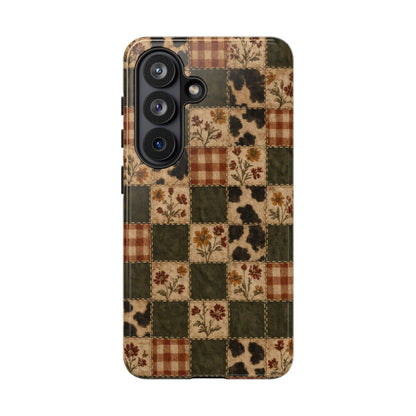 Autumn Plaid Patchwork Tough Case