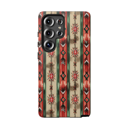 Christmas Aztec Stripes Tough Phone Case