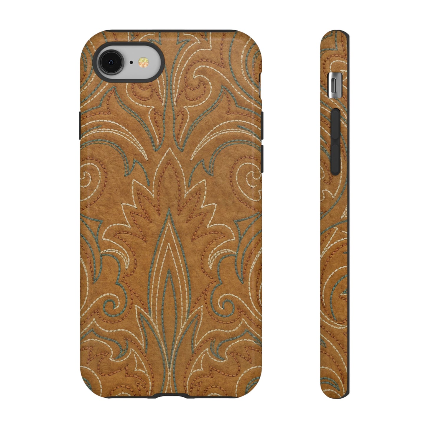 Boot Stitch Tan Tough Case