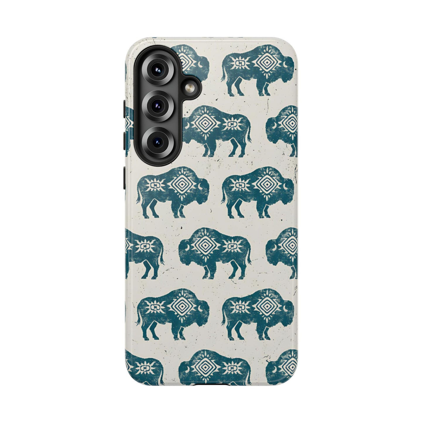 Teal Aztec Buffalo Tough Case