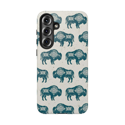 Teal Aztec Buffalo Tough Case