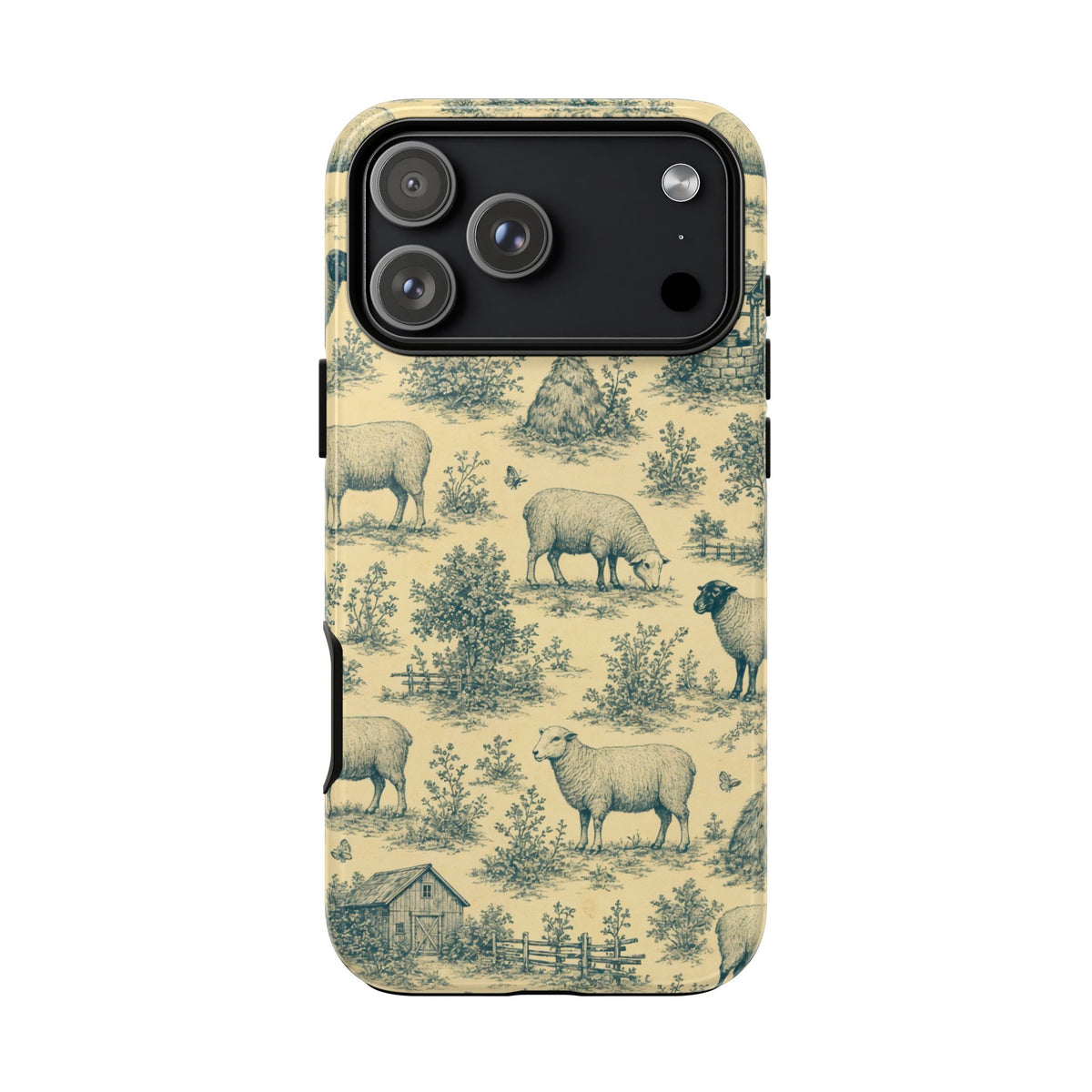 Sheep Toile Tough Case
