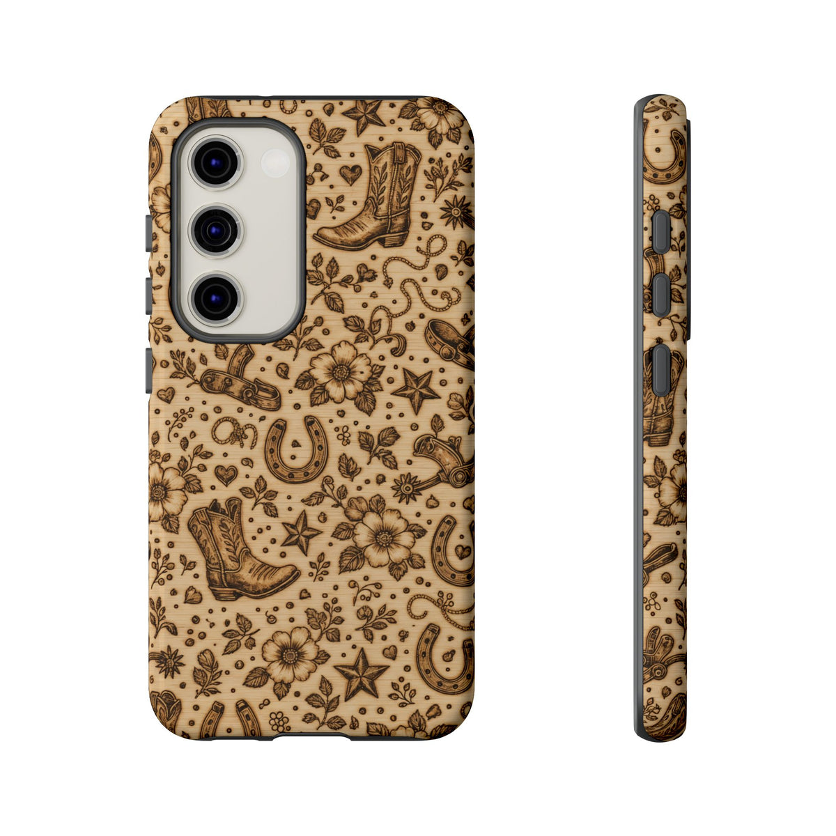 Woodburned Western Tough Case