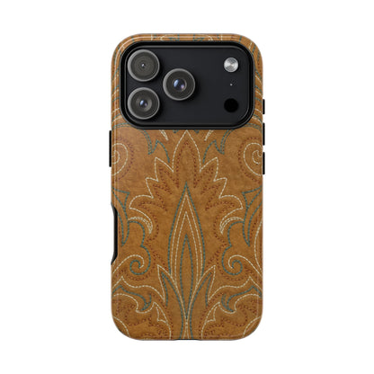 Boot Stitch Tan Tough Case