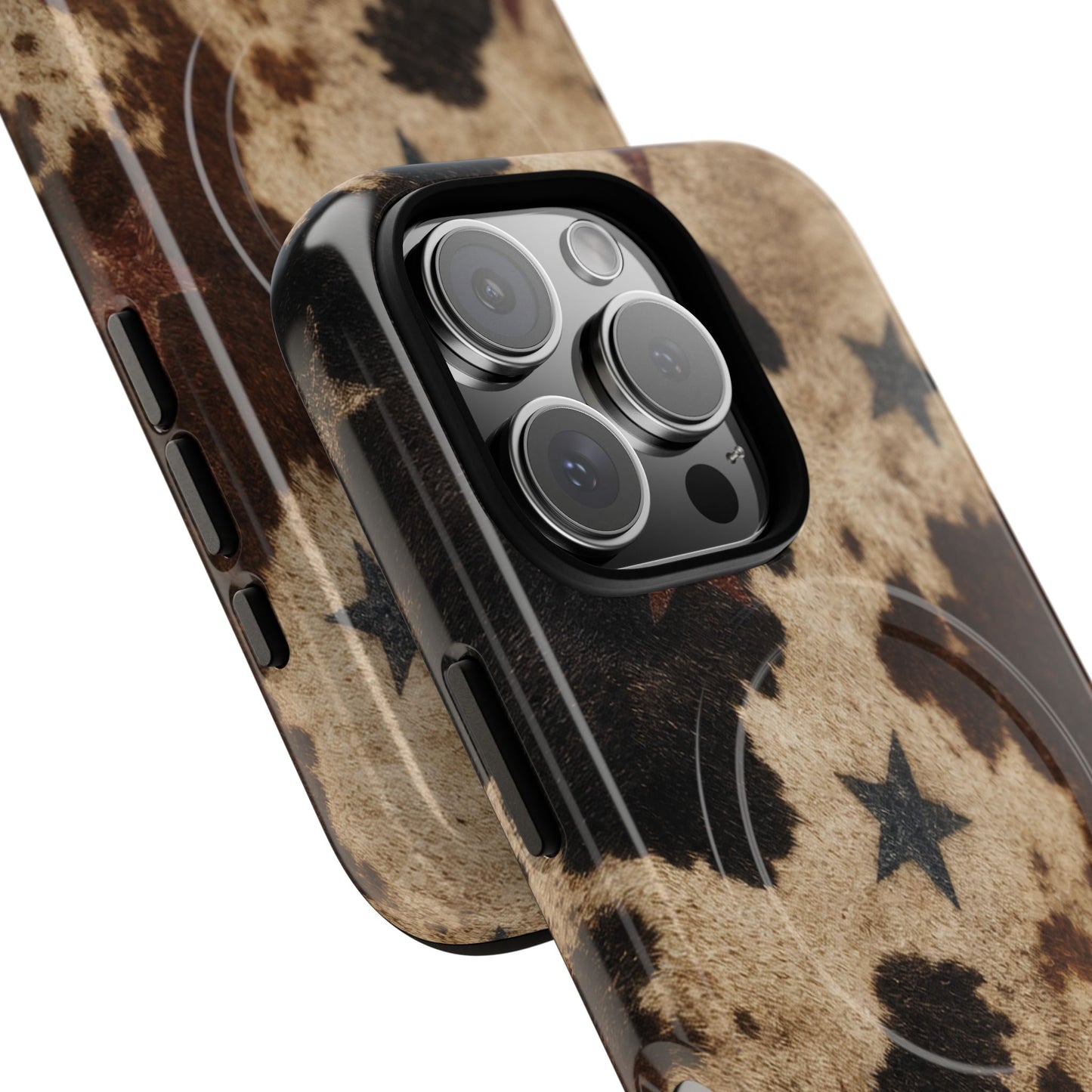 Stars And Cowhide Magnetic Case