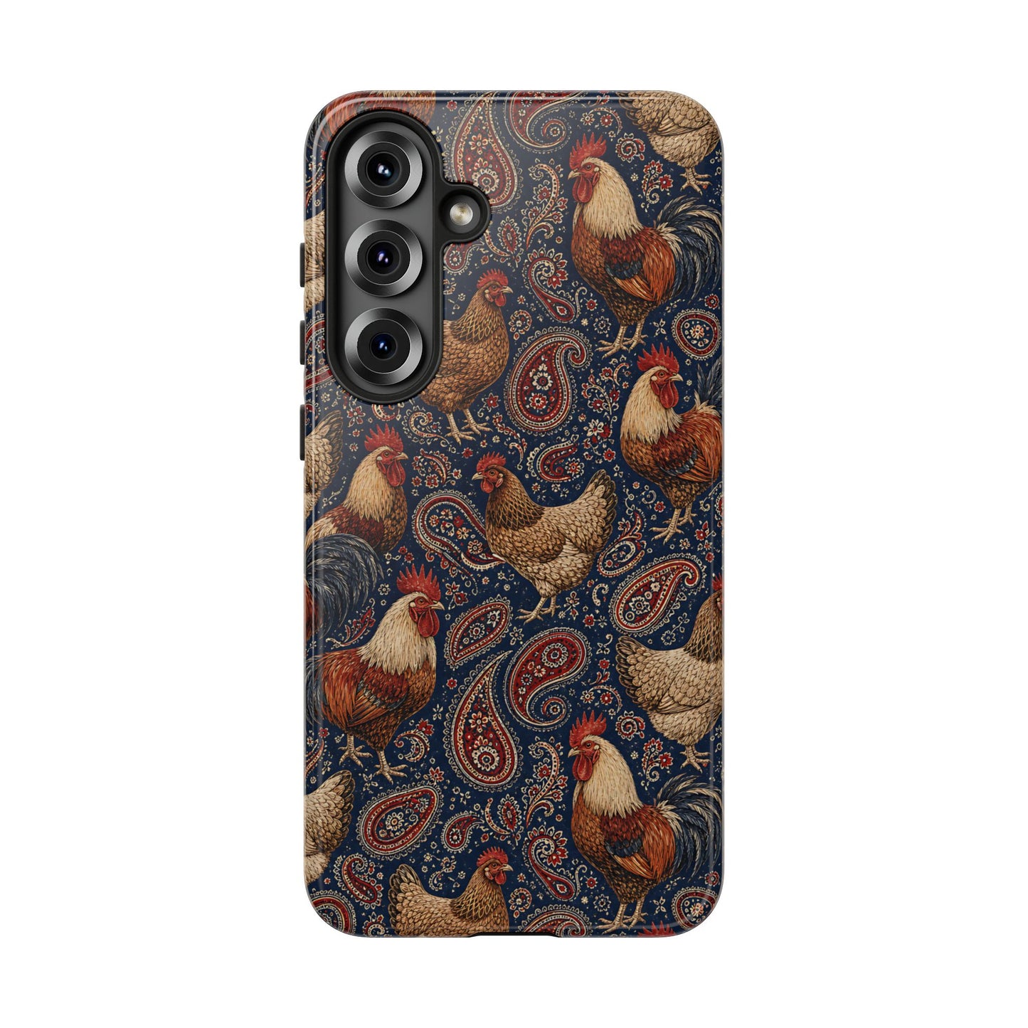 Patriotic Paisley Chickens Tough Case
