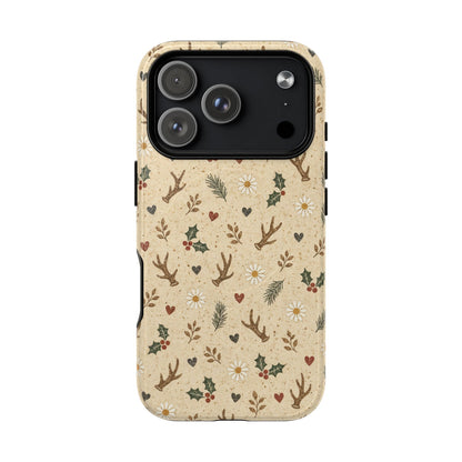 Antler Daisies Christmas Magnetic Case