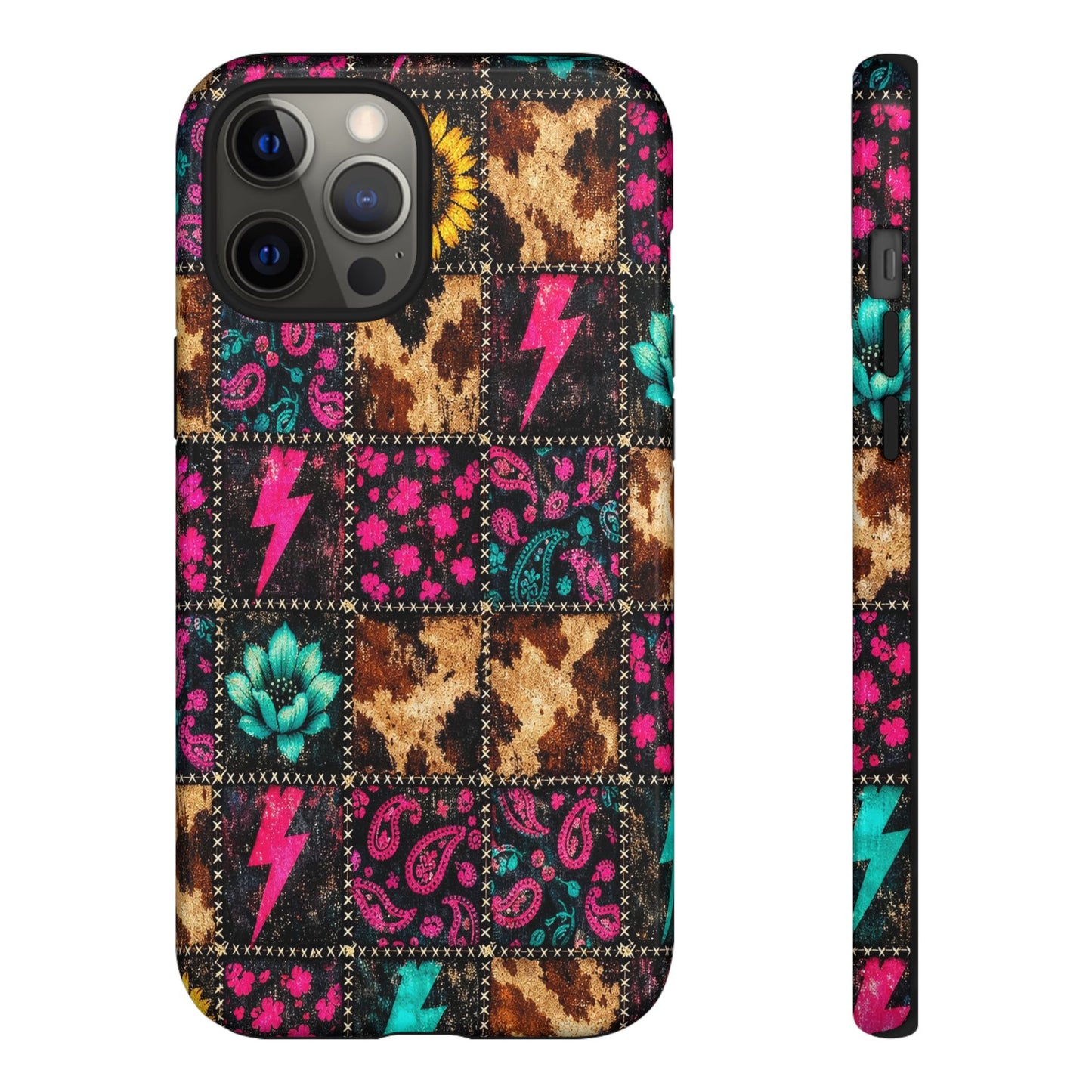 Neon Patchwork Tough Case