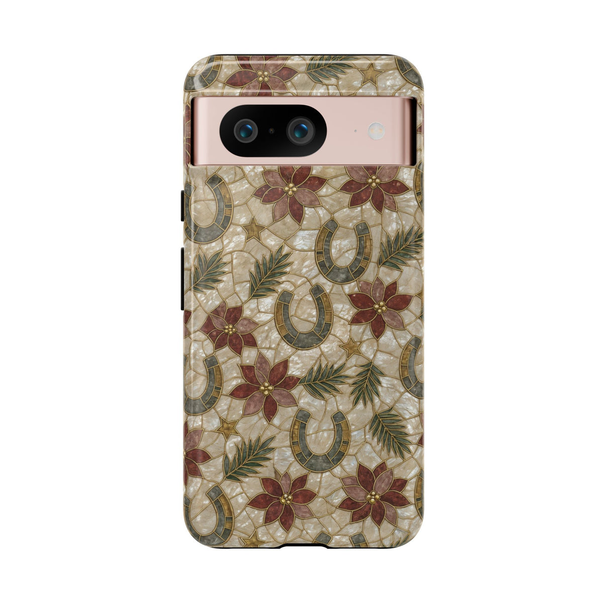 Pearl Horseshoe Poinsettia Tough Case
