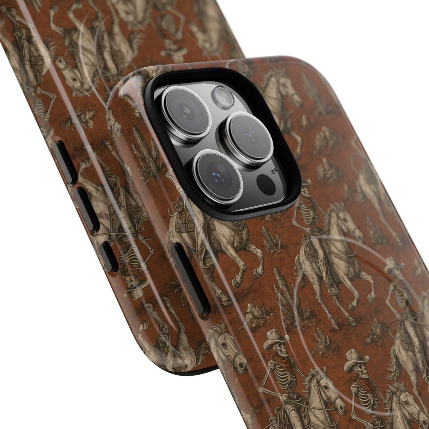 Skeleton Cowboy Ride Magnetic Case