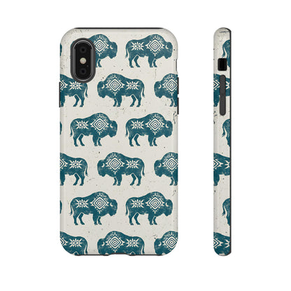 Teal Aztec Buffalo Tough Case