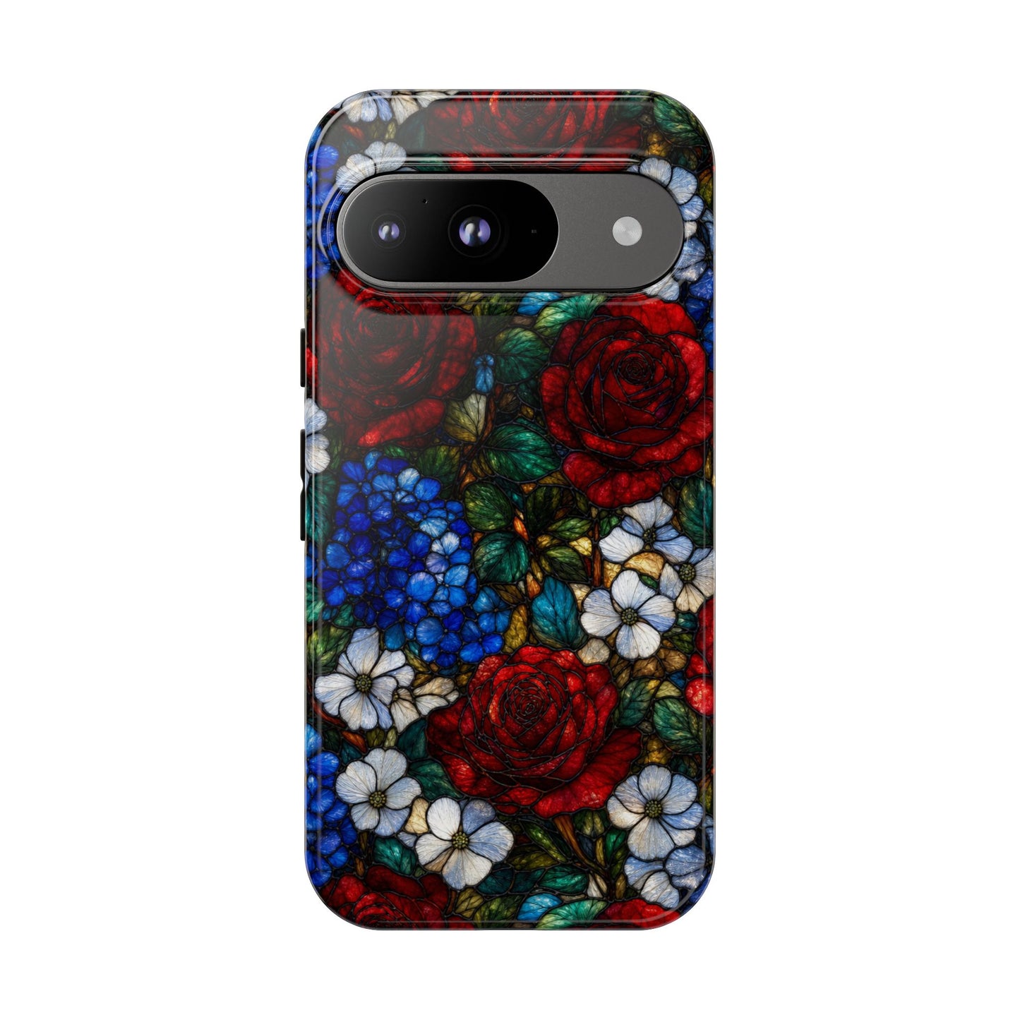 Patriotic Floral Glass Tough Case