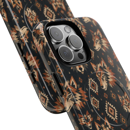 Aztec Wolves Magnetic Case