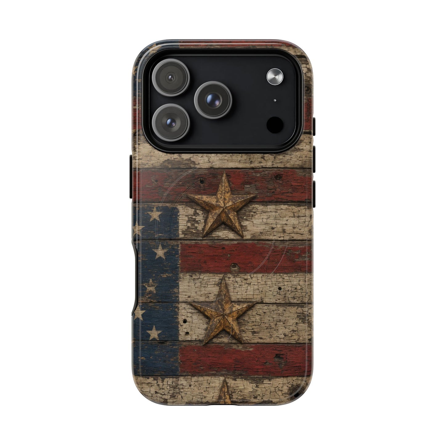 Patriotic Barn Stars Magnetic Case