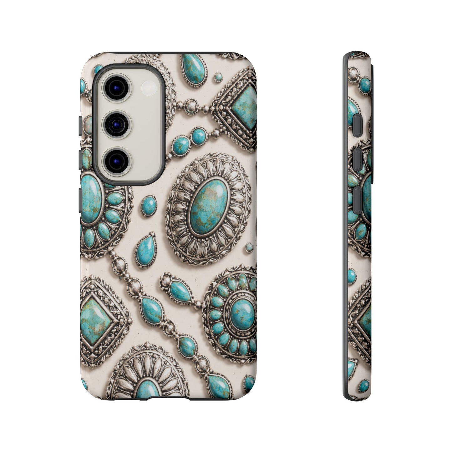 Turquoise Silver Concho Tough Case