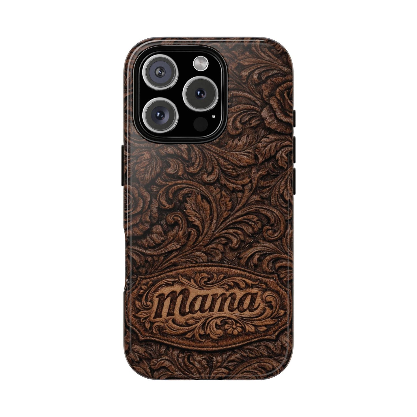 Carved Floral Mama Tough Case