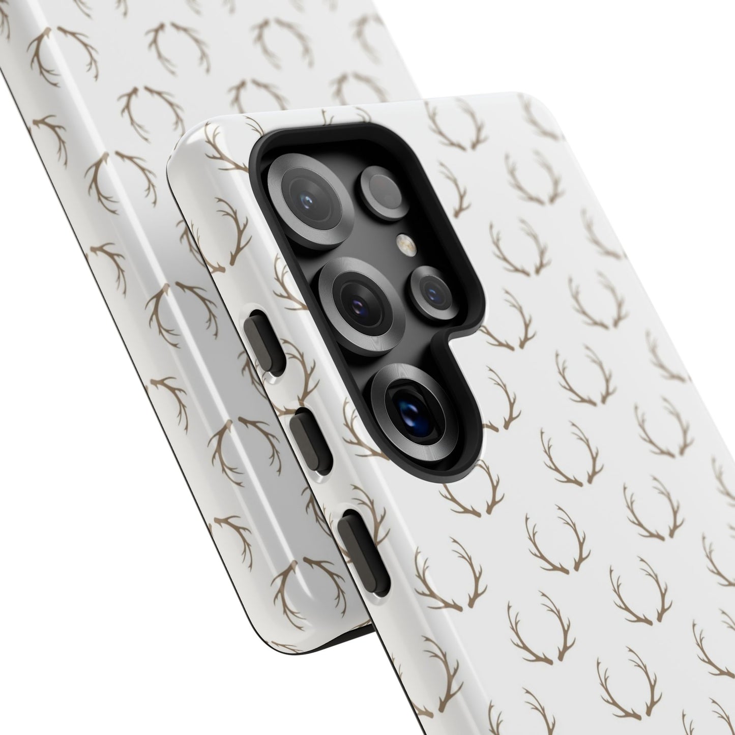 White Antlers Tough Phone Case