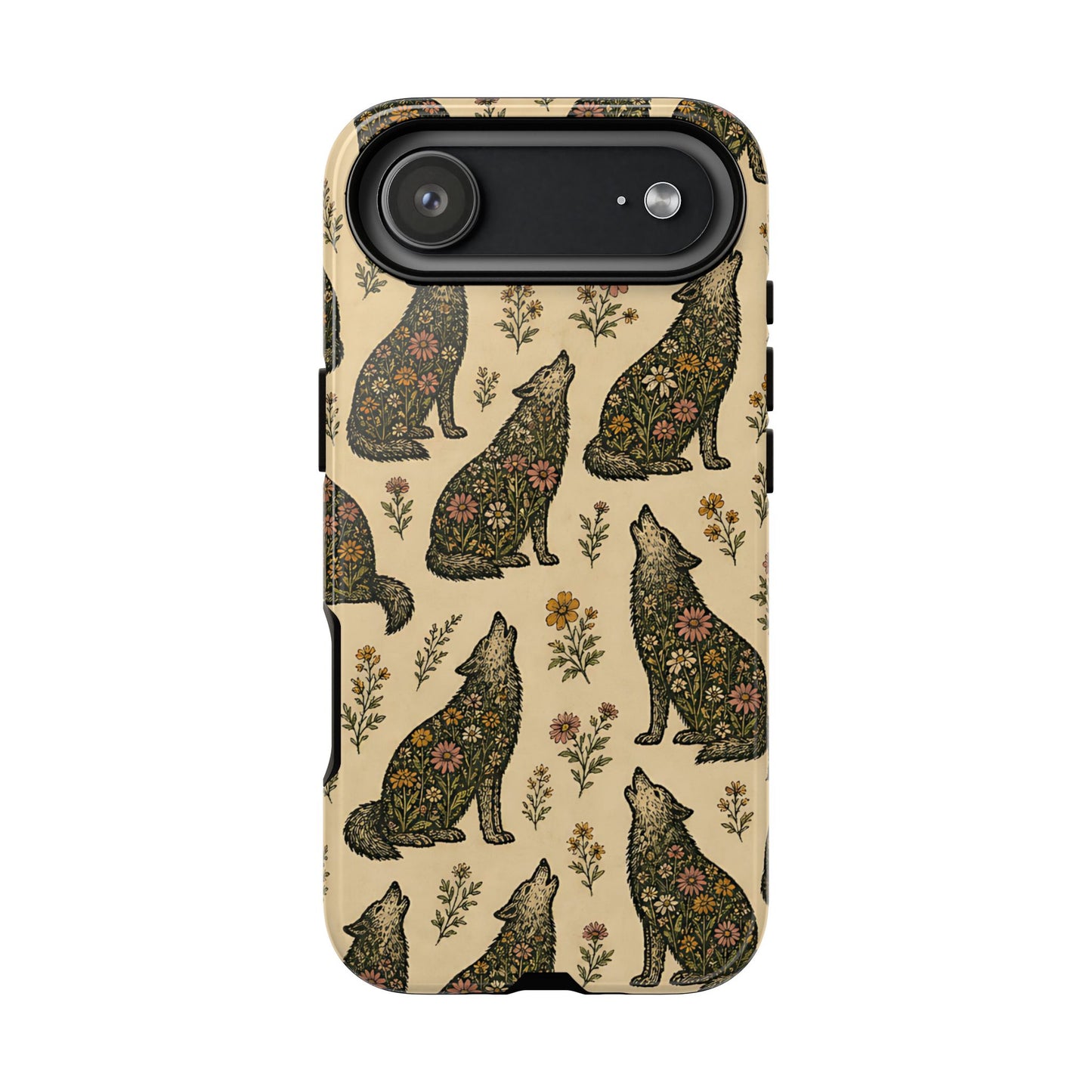 Floral Wolves Tough Case