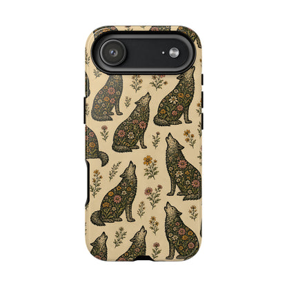 Floral Wolves Tough Case