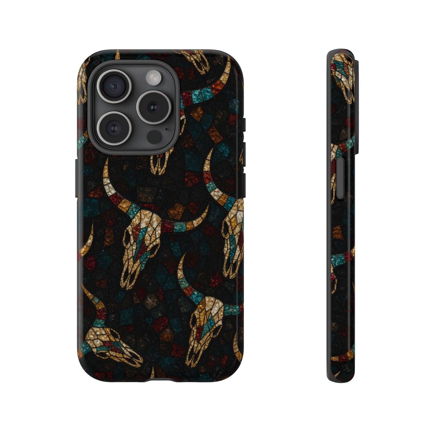 Stained Bull Skull Tough Case