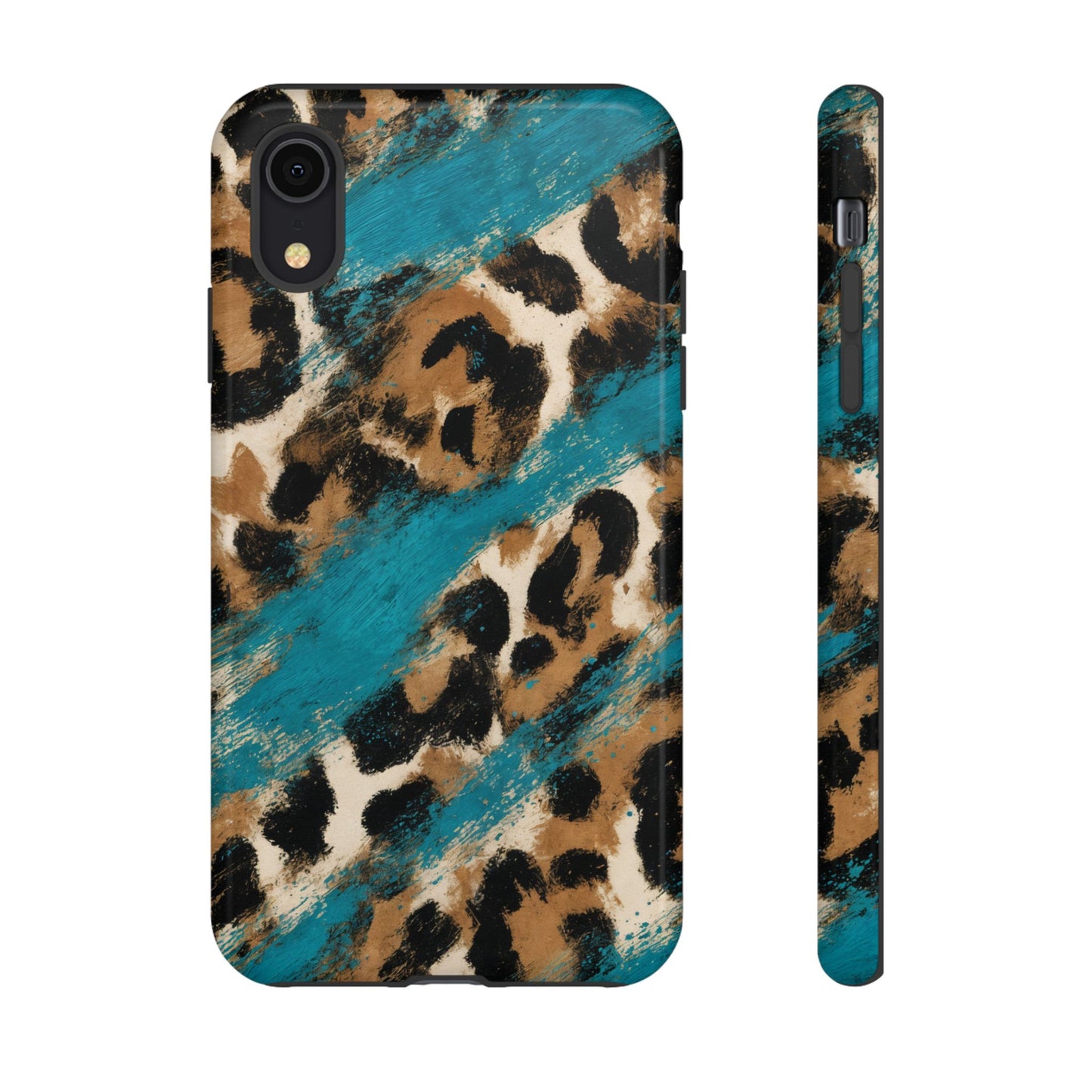 Turquoise Leopard Tough Case