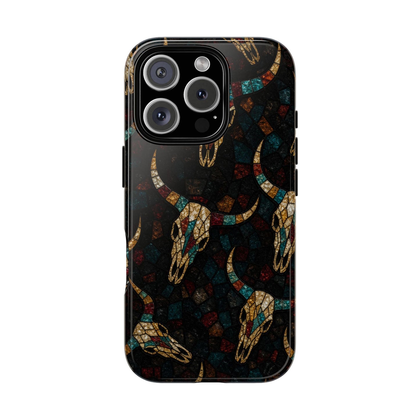 Stained Bull Skull Tough Case