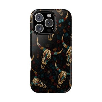 Stained Bull Skull Tough Case