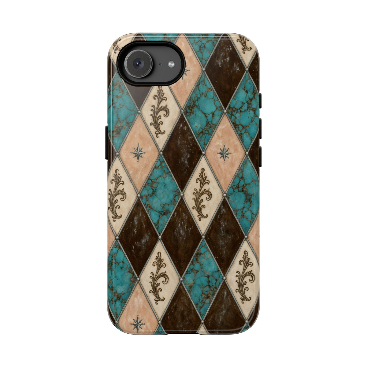 Turquoise Harlequin Tough Case