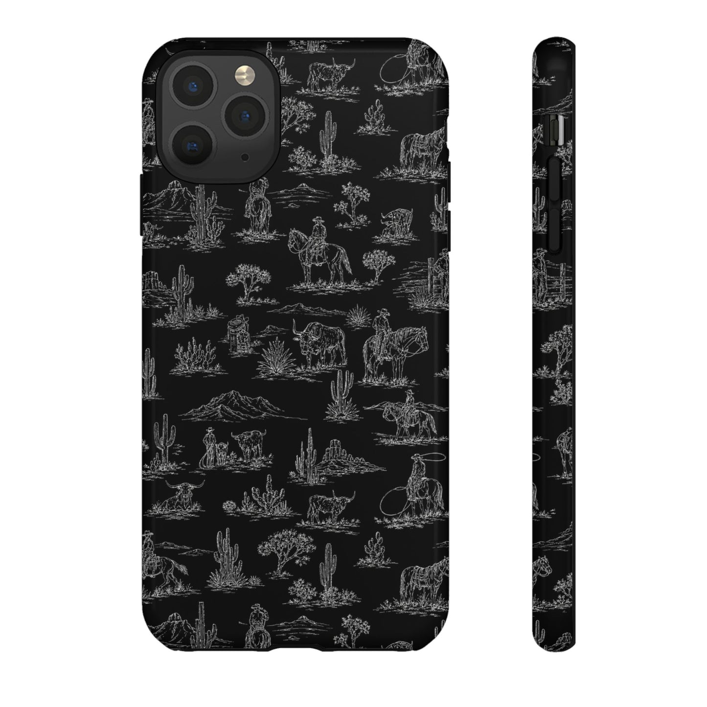 Midnight Toile Tough Case