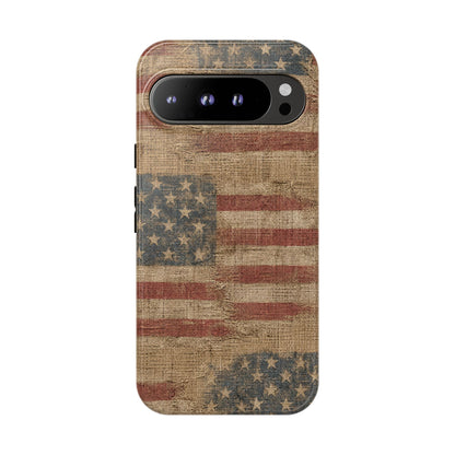 Burlap Flag Tough Case