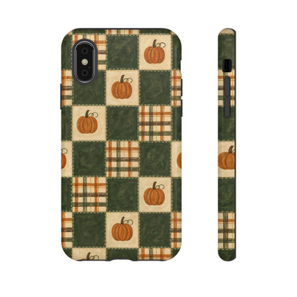 Pumpkin Check Quilt Tough Case