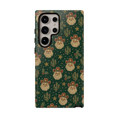 Santa Block Print Tough Case
