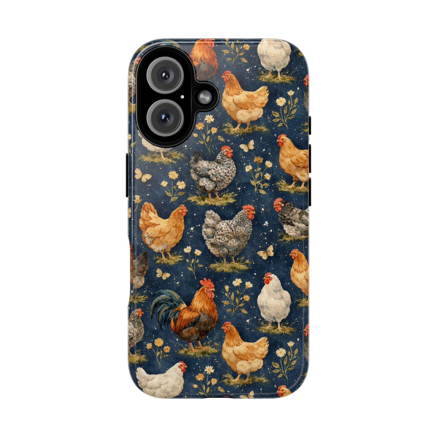 Indigo Chickens Tough Case